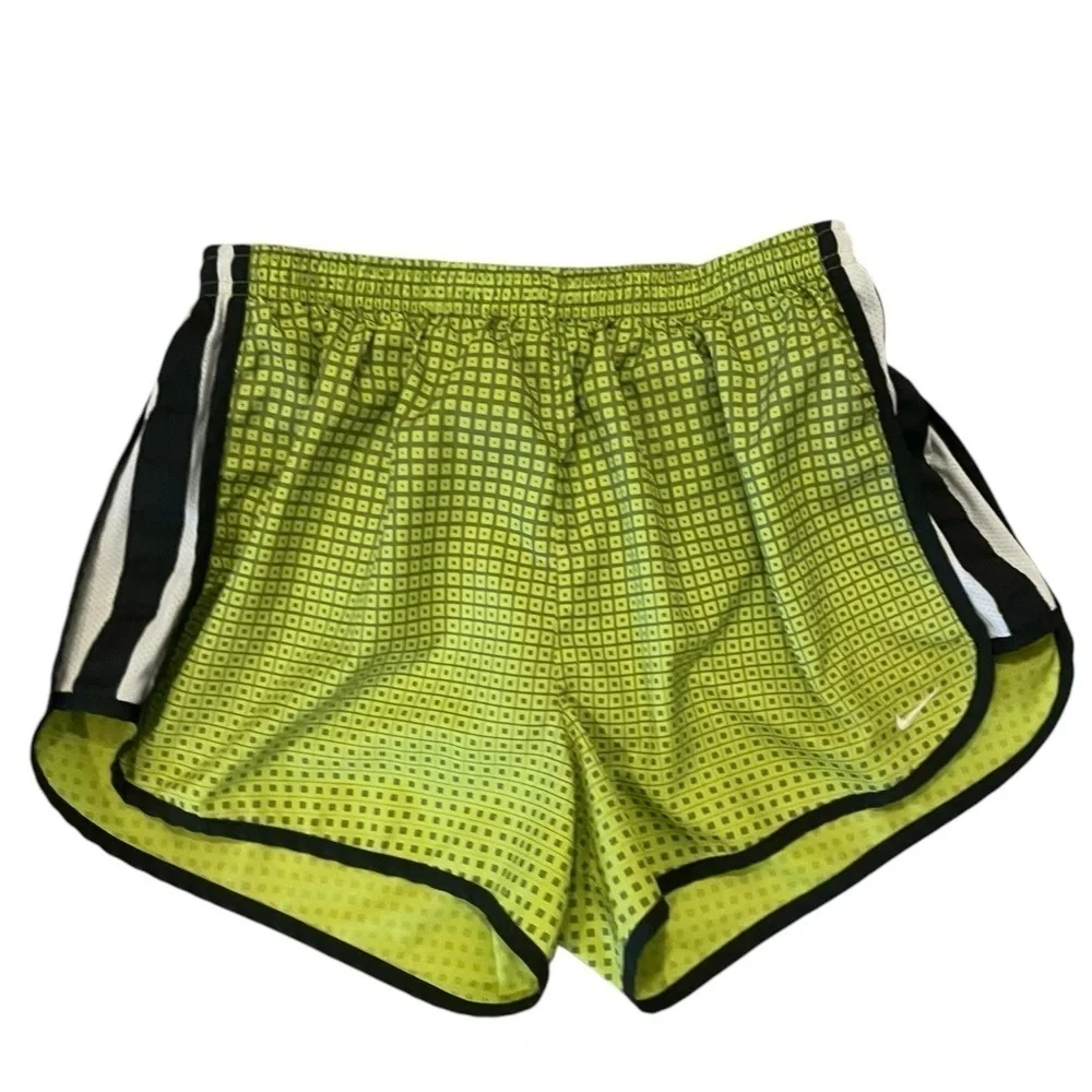 Nike Dri-Fit Shorts women's Med Green elastic drawstring